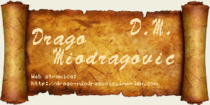 Drago Miodragović vizit kartica